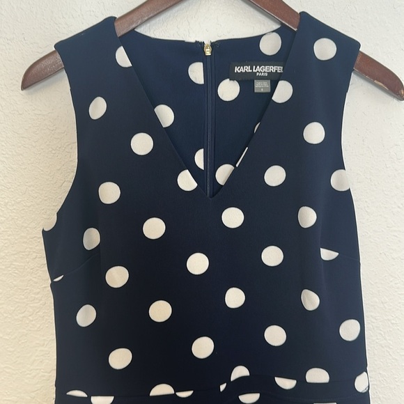 Karl Lagerfield Wide Leg Polka Dot jumpsuit size 6 - Picture 2 of 11